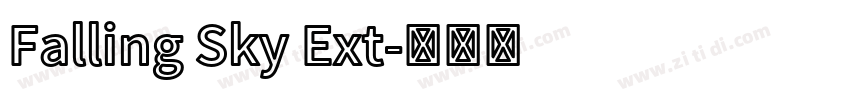 Falling Sky Ext字体转换